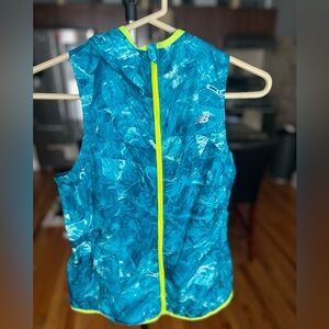 New Balance Windcheater Vest with Hood, Size XS